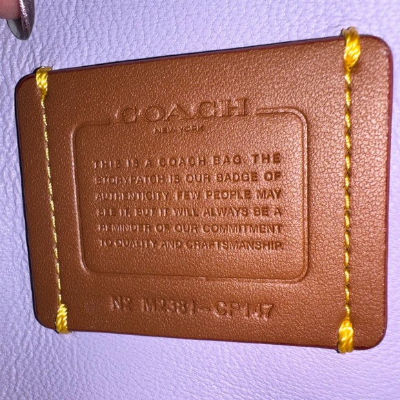 NEW Coach Quilted Tabby 26 Soft Purple - Picture 10 of 10